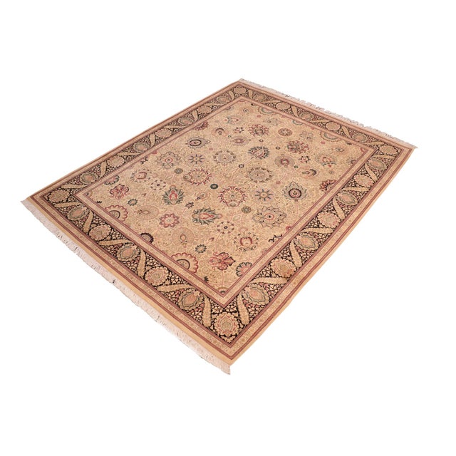 Designed with mesmerizing intricacy and gorgeous color palette, this hand-knotted masterpiece demonstrates the beauty and...