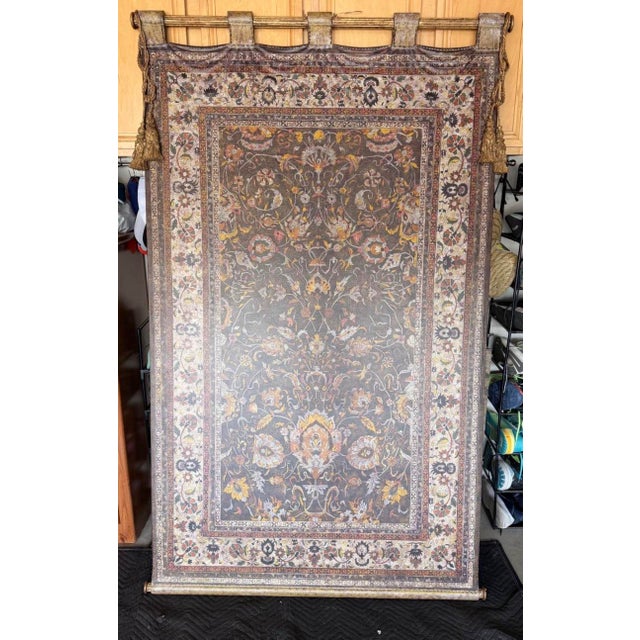 This is a very unique Persian Style print placed on wood with elegant accents. It measured 77” tall by 48” wide and is...