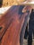 Very long live edge walnut slab coffee table having gorgeous rectangular irregular shape, lively grain with amazing...