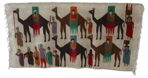 Handmade Israeli Wall Tapestry or Wall Rug, 1930s