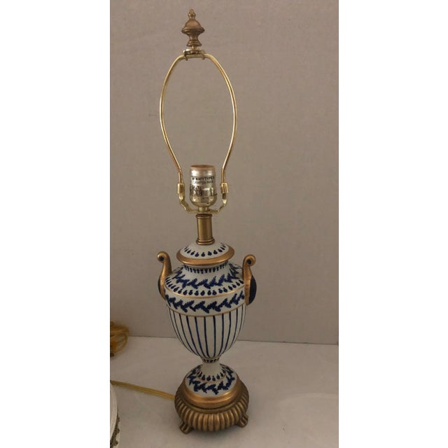 Frederick Cooper Neoclassical Porcelain Lamp For Sale - Image 11 of 13
