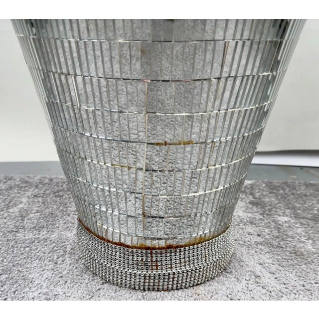 Sculpture Materials Monumental Art Deco Style Micro Mosaic Mirrored Over Clay Urns, a Pair For Sale - Image 7 of 12