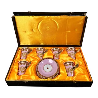 Late 20th Century Le Jardin De Versace Rutherford Butterfly Lady Bug Garden Coffee Set, 12Pcs For Sale