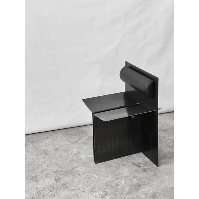 Not Yet Made - Made To Order Axis Chair in Blended Iron & Italian Leather by D´ARK Atelier For Sale - Image 5 of 14