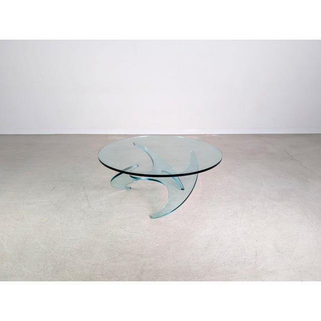 Beautiful vintage coffee table from the traditional German manufacturer Ronald Schmitt. Designed by Knut Hesterberg in...