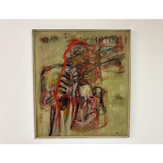 Mino Ceretti, Abstract Composition, 1950s, Oil on Canvas For Sale - Image 14 of 14