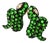 Late 20th Century Pair of Sterling Silver 925 Snake Diamond Emerald Earrings For Sale