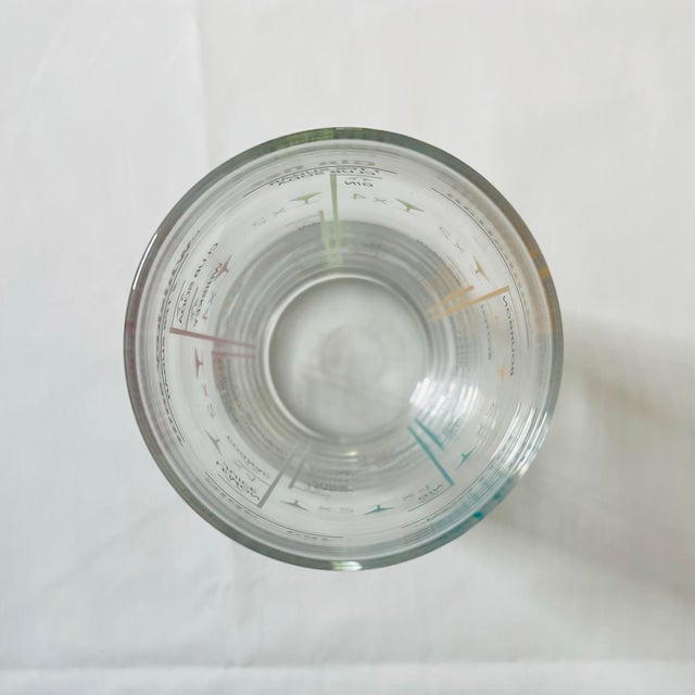 Transparent Vintage Pastel Cocktail Recipe Mixing Glass For Sale - Image 8 of 10