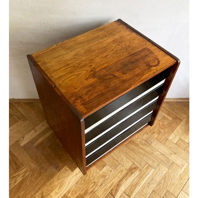 Black Mid-Century Czech Bespoke U-453 Cabinet by Jiří Jiroutek for Interier Praha, 1960s For Sale - Image 8 of 12