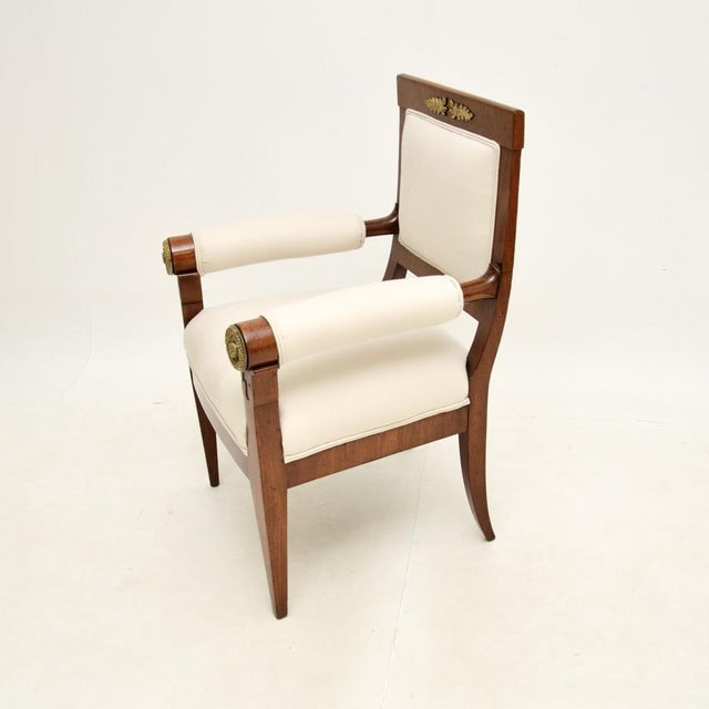 Regency Chair with Gilt Bronze, 1815 For Sale - Image 12 of 12