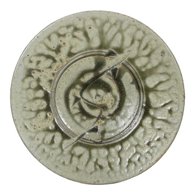Vintage Studio Pottery Wall Plate For Sale