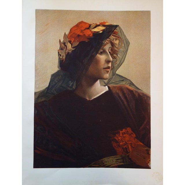 Alfred Pierre Agache, Impéria, Original Lithograph, 1897 For Sale - Image 6 of 6