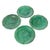 French 19th Century Set of Four Gien Majolica Leaf Plates For Sale - Image 4 of 12