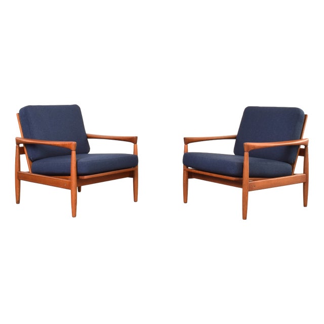 Mid-Century Modern Kolding Chairs in Oak by Erik Wørts for Ikea, 1960s, Set of 2 For Sale