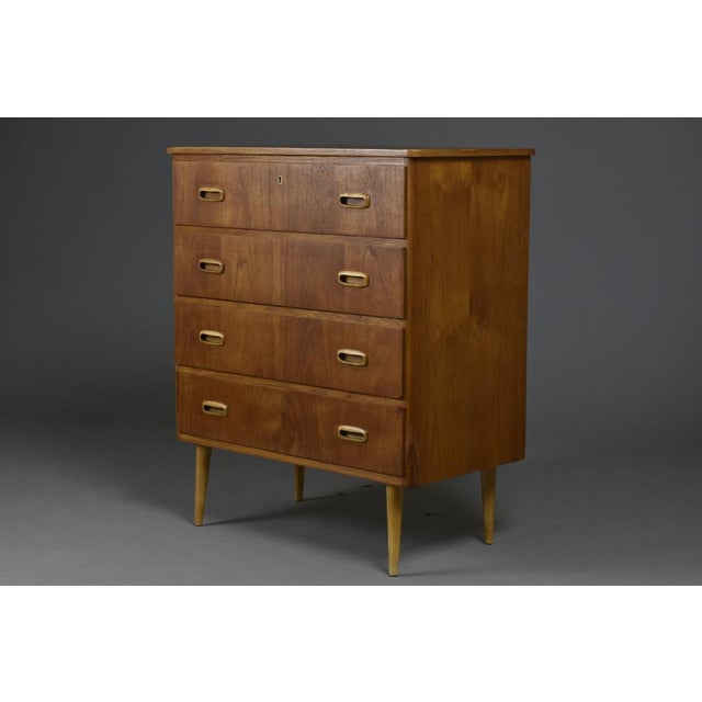 Scandinavian Teak Chest of Drawers, 1960s For Sale - Image 11 of 13
