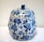 Mid 20th Century Chinese Blue and White Ceramic Hexagonal Gourd-Shaped Jar With Lid For Sale - Image 9 of 9