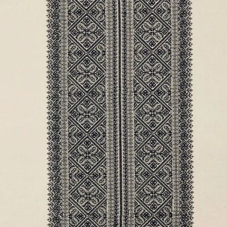 Schumacher Toledo Fabric in Noir For Sale