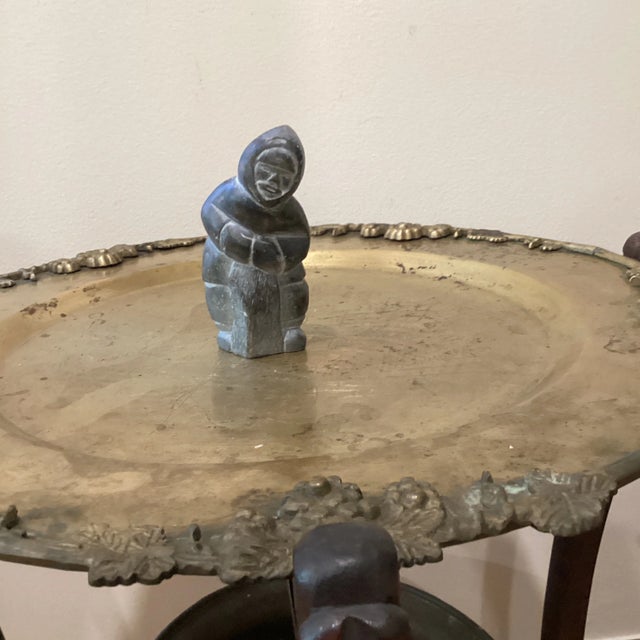 Stone Vintage Hand Carved Soapstone Sculpture For Sale - Image 7 of 13