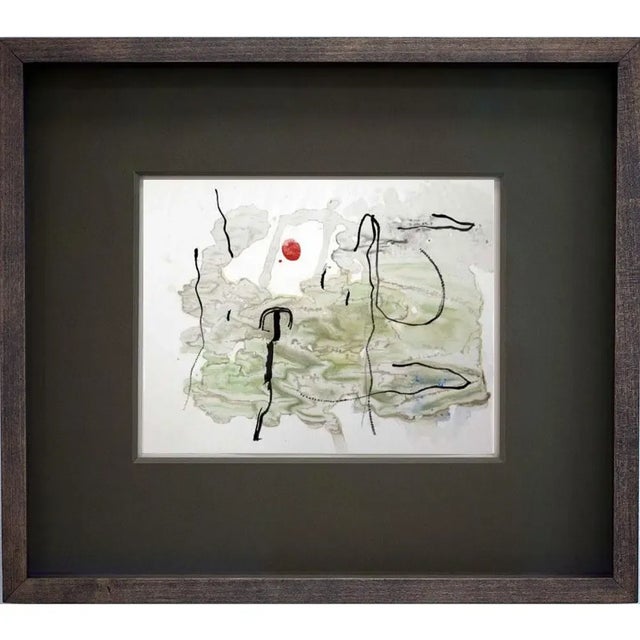 Joan Miro Limited Edition Watercolor Framed Lithograph For Sale - Image 9 of 9