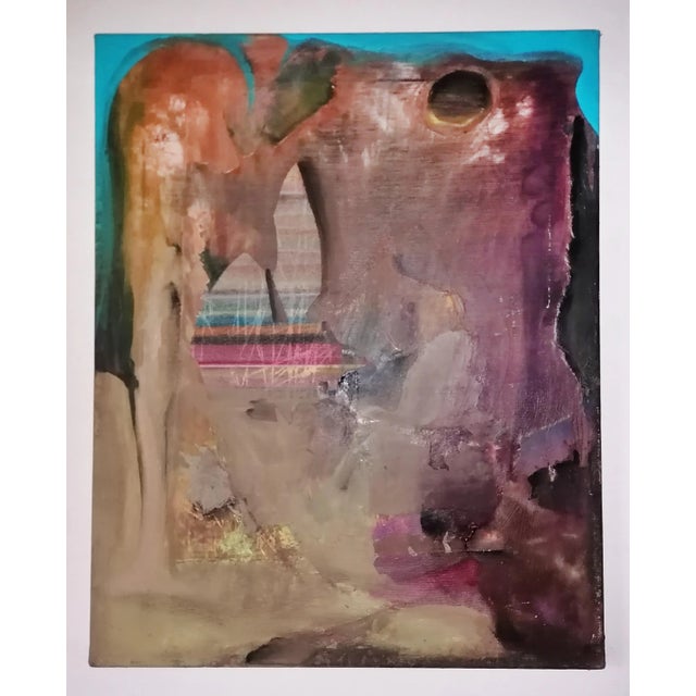 Matyc 2023 oil on canvas 50x40x2 this work represents a landscape in a flow of untamed emotions. Using acrylics and oils,...