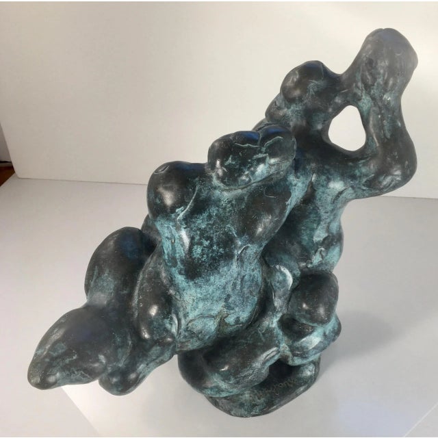 Circa 1961 Bronze Sculpture “Triton and Nereid” by Dutch Artist Nic Jonk - For Sale In Monterey, CA - Image 6 of 13