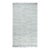 5x9 Ivory Hand-Knotted Wool Linear Diamond Motif Geometric Modern Carpet Rug For Sale