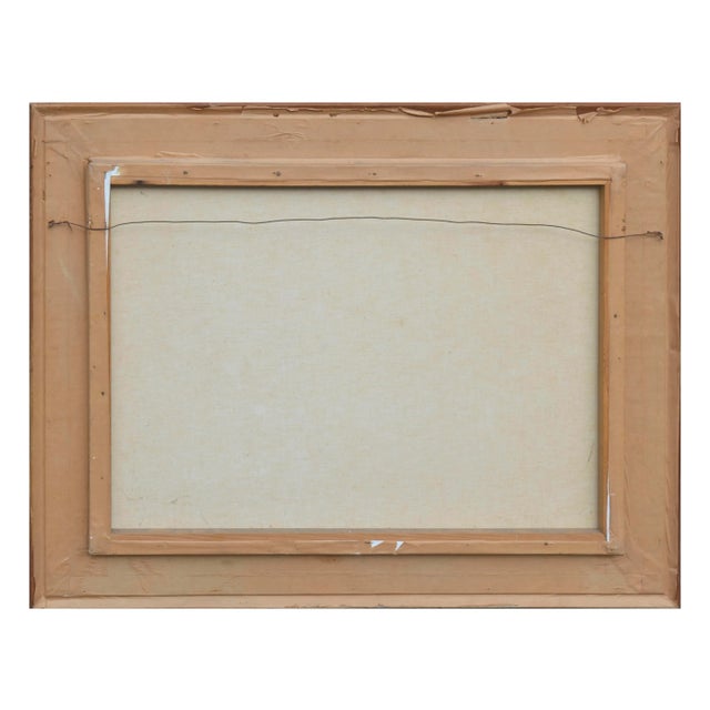 Boat at the Shore, Mid Century Minimalist Landscape For Sale In Monterey, CA - Image 6 of 7