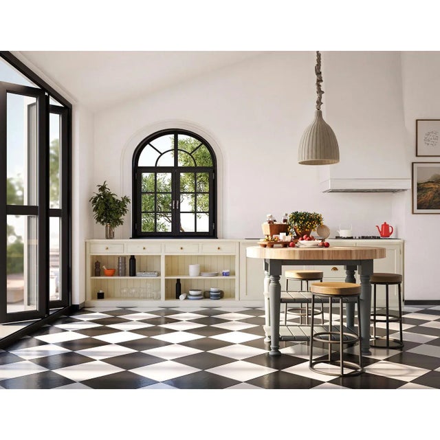 Provincial Painted Open Buffet For Sale In Greensboro - Image 6 of 7