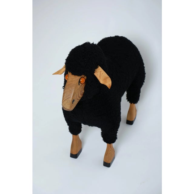 1980s Decorative Black Sheep by Hanns Peter Krafft for Meier, 1960s For Sale - Image 5 of 18