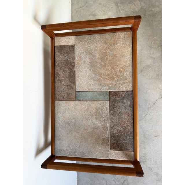 Mid-Century Modern Møbelfabrikken Teak & Tile Top Bar Cart For Sale - Image 12 of 17