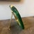 Metal A Barovier Style Art Deco Green Murano Glass and Brass Italian Picture Frame For Sale - Image 7 of 11