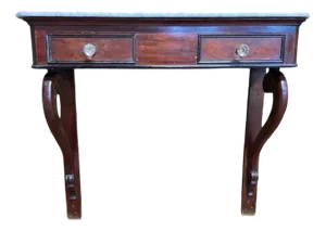 Napoleon III Period Console in Mahogany