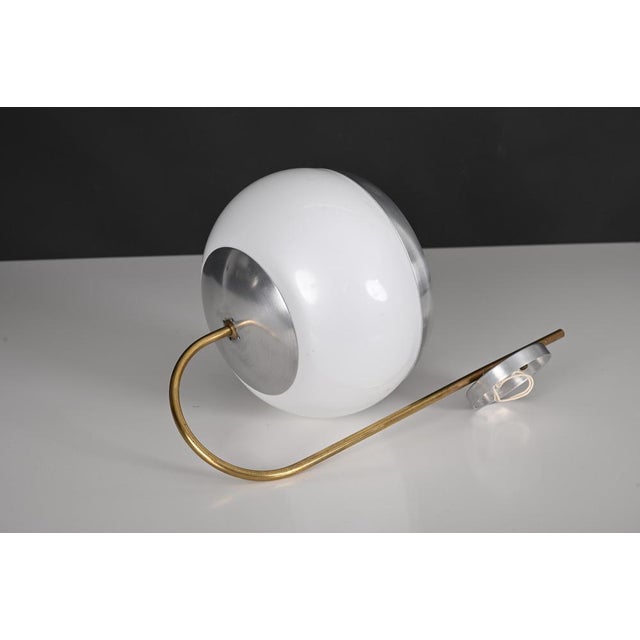 Italian Sconces in White Acrylic Glass and Brass from Stilux, 1970s, Set of 2 For Sale - Image 12 of 18