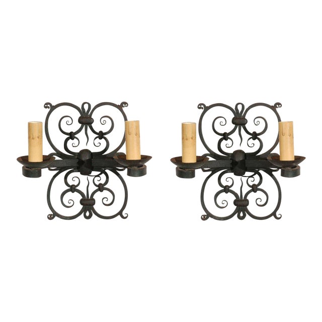 French Wall Sconces - A Pair For Sale