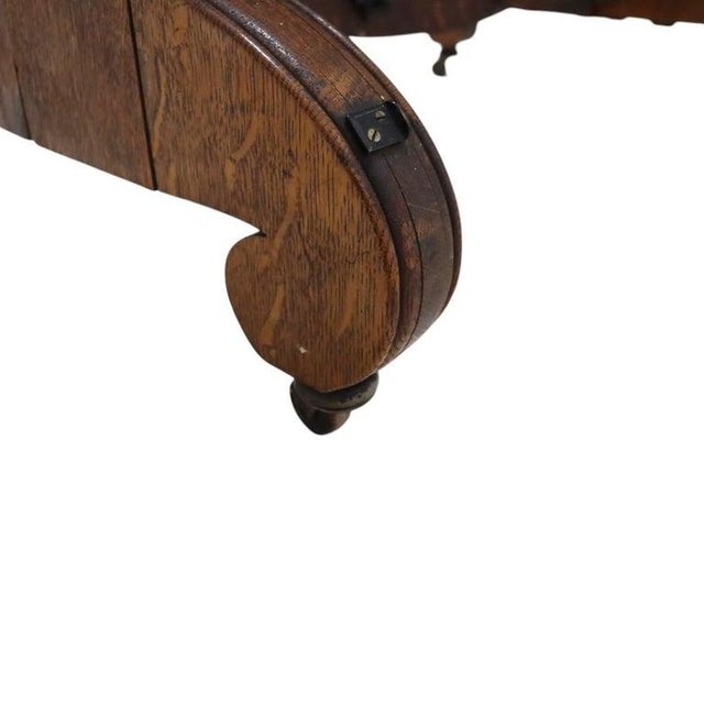 Brown Rj Horner Carved Oak Cheval Dressing Mirror C1920 For Sale - Image 8 of 14