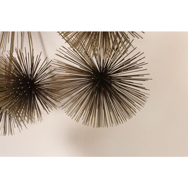 Large Brutalist "Pom Pom" Brass Wall Sculture by Curtis Jere Signed and Dated For Sale - Image 12 of 18