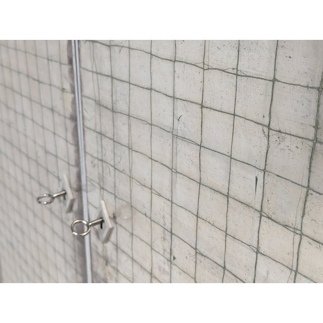 Vintage Silver Textured Wardrobe For Sale - Image 17 of 18