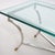 Metal Mid Century Modern Hollywood Regency Chrome, Brass & Glass Coffee Table Circa 1960 For Sale - Image 7 of 10