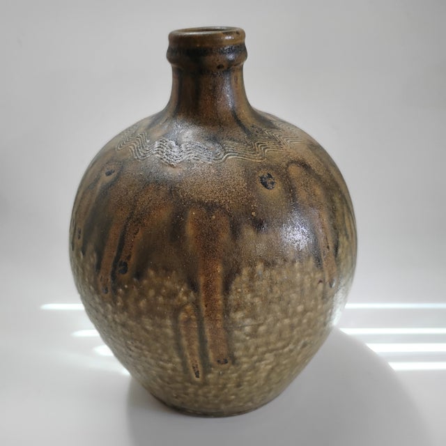 Folk Art Original Rodney Leftwhich Pottery Jug For Sale - Image 3 of 6