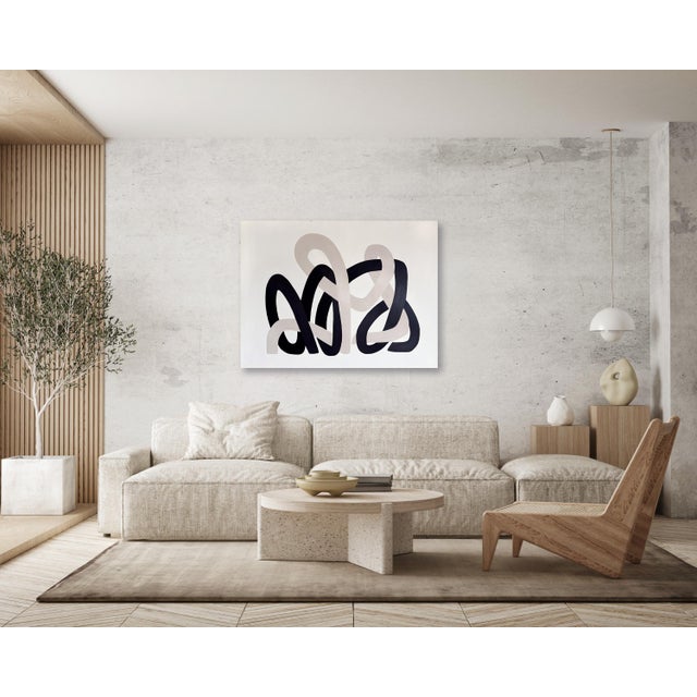 "Strings" is a series of three large-scale acrylic paintings on canvas created in 2025 by Amanda Andersen, each measuring...