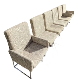 1970s Set of 6 Milo Baughtman Chairs for Thayer Coggin