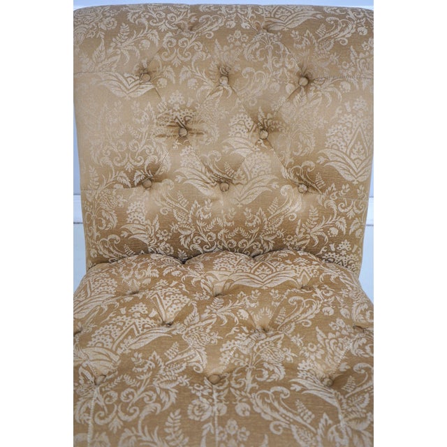 Pair of Tufted Rolled Back Lounge Chairs For Sale - Image 10 of 18