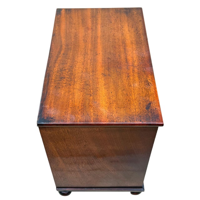 Mid-19th Century Mahogany Miniature Chest of Drawers, 1850 For Sale - Image 9 of 12