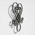 Traditional Hand-Forged Wrought Iron Heart Wall Decor (Geometric Diamond Design) 3D Wall Sculpture For Sale - Image 3 of 5