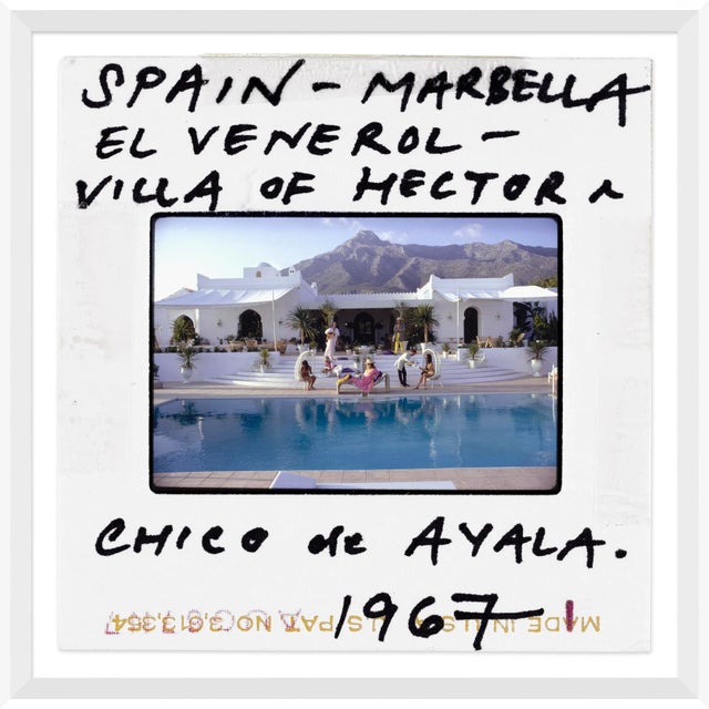 Mid-Century Modern Getty Images, "El Venero - Slide", Slim Aarons, August 1, 1967 Framed Art Print For Sale - Image 3 of 3