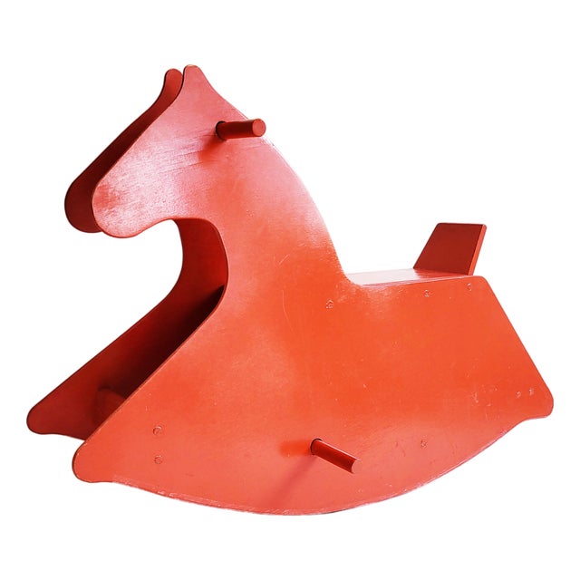 Mid-Century Modern Sculptural Swiss Rocking Horse, 1960s For Sale