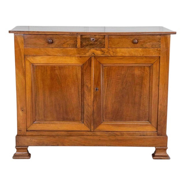 Antique Louis Philippe Sideboard Dresser Cabinet Cupboard Buffet In Walnut For Sale