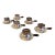 Vintage Silver-Plated Espresso Cup & Saucer Set With Bakelite Handles – Set of 6 For Sale