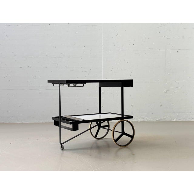 Serving Trolley by Cees Braakman for Pastoe, Netherlands, 1950s For Sale - Image 12 of 16