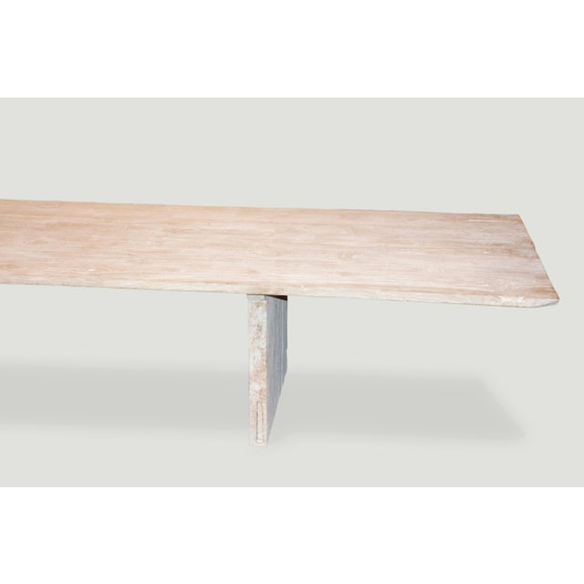 Contemporary Andrianna Shamaris Reclaimed Teak Wood Dining Table For Sale - Image 3 of 18